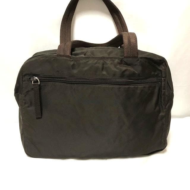 PRADA ナイロン プラダ ナイロンバック ハンドバッグ 三角ロゴ ブラウン