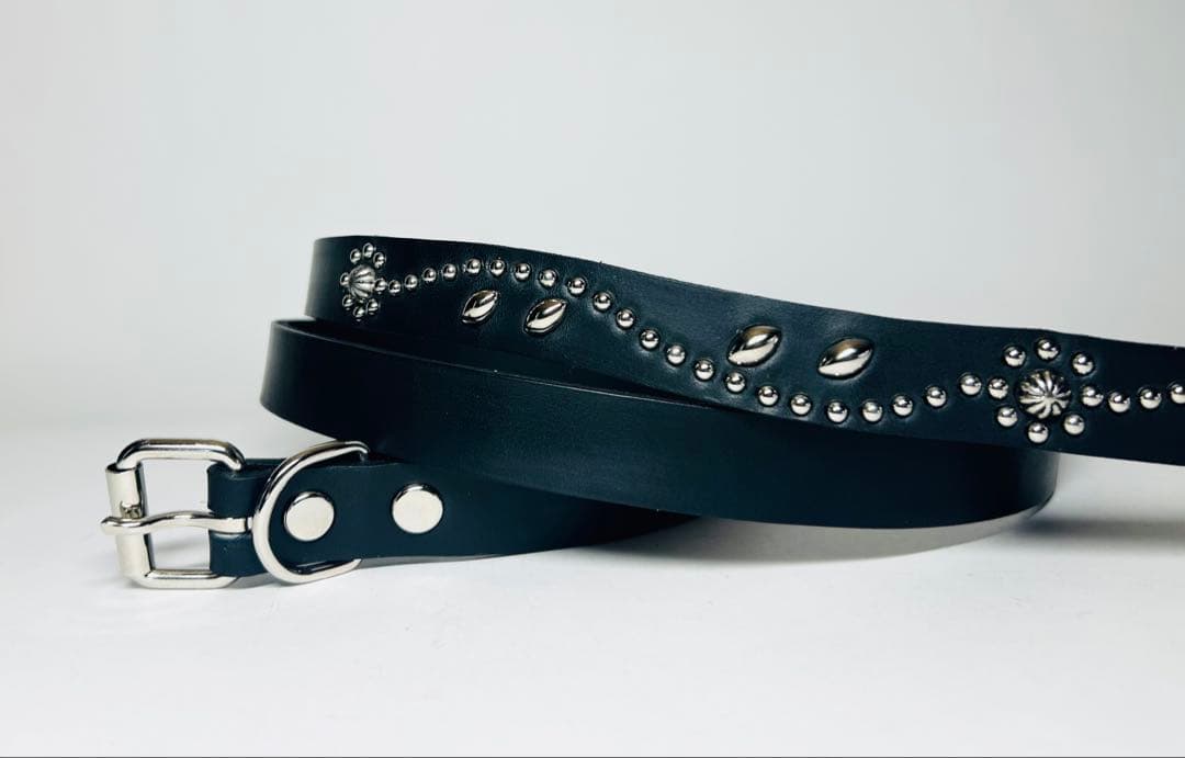 スタッズナローベルト18mm幅ダブルリーフhtcナロー好き