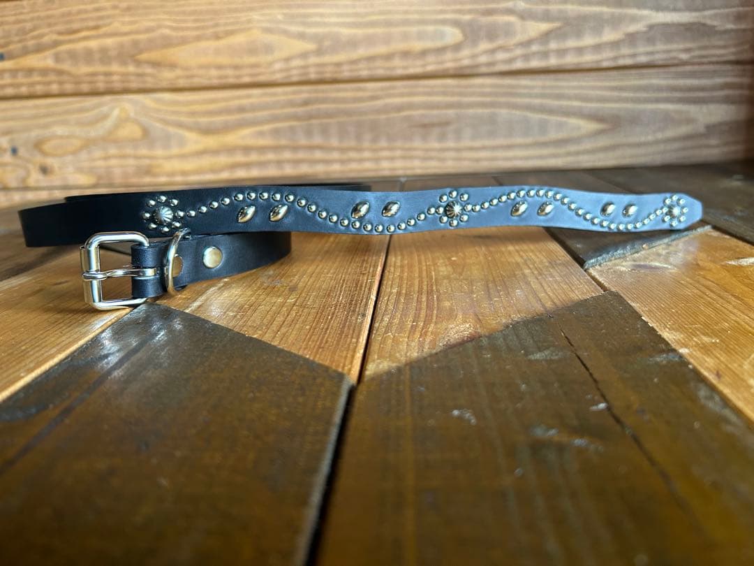 スタッズナローベルト18mm幅ダブルリーフhtcナロー好き