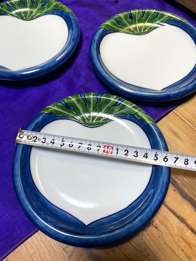 有田焼　源右衛門　かぶ 染錦蕪絵　銘々皿　5枚セット