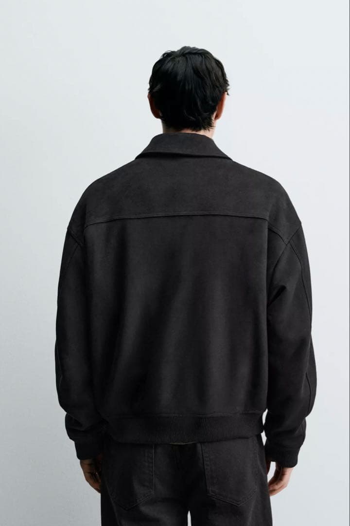 (試着のみ) ZARA フェイクスエード キルティングジャケット