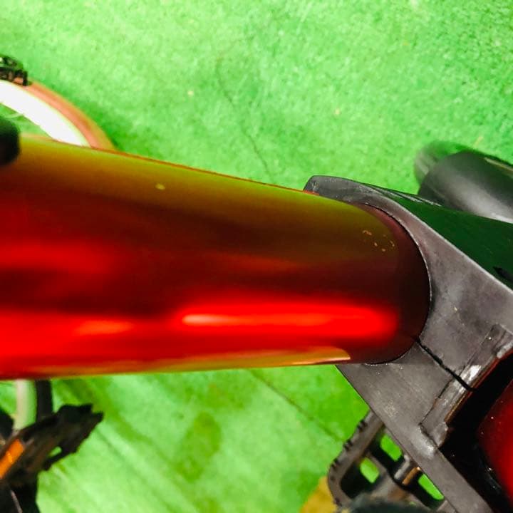 未使用品 【A-BIKE】エーバイク レッド シティサイクル ノーパンクタイヤ