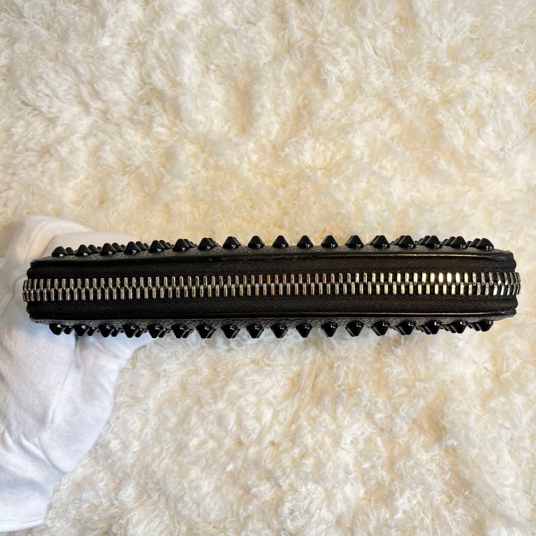 ✨美品✨ ルブタン 長財布　パネトーネ ラウンドジップ　ブラック　レザー