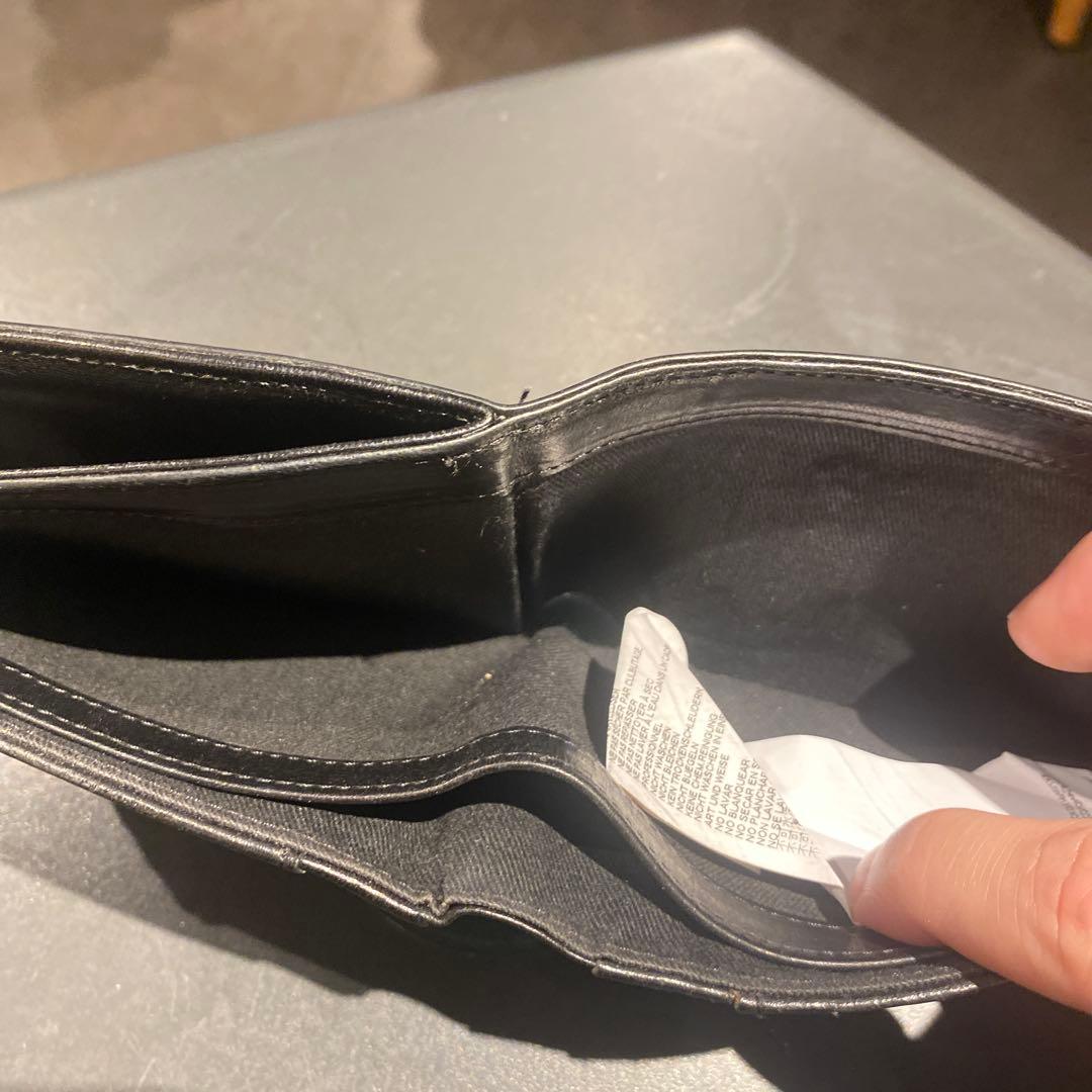 Maison Margiela 黒 レザー 三つ折り財布