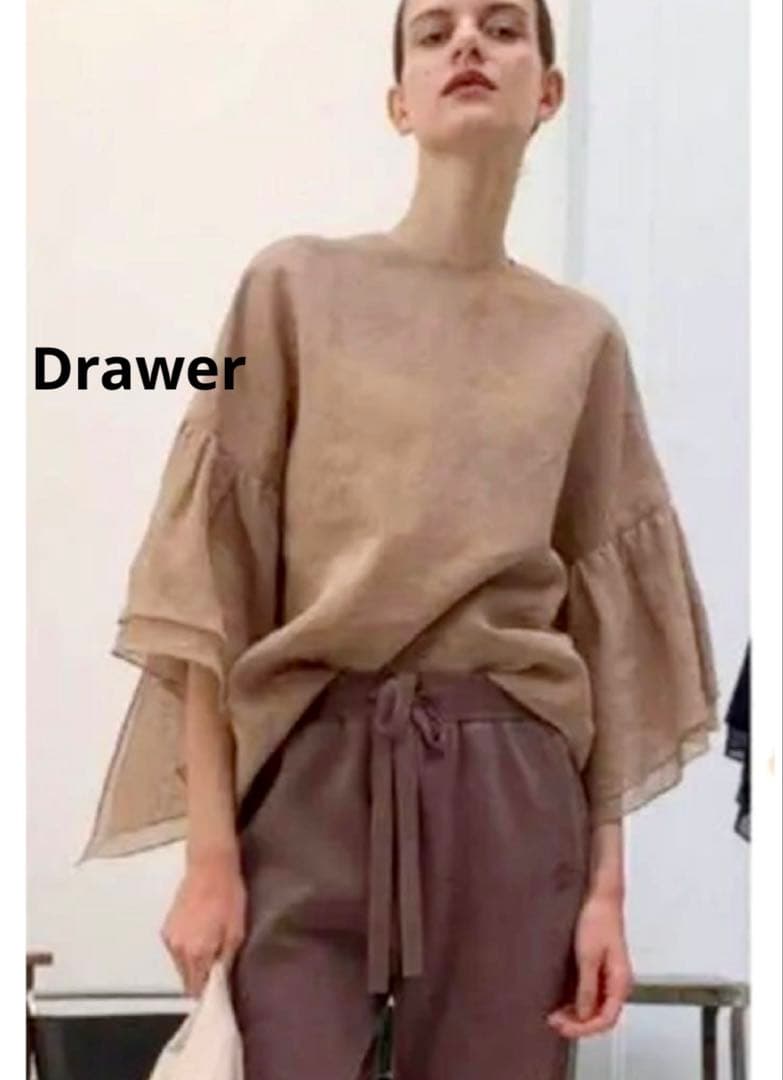 Drawer ドゥロワー　トップス　ブラウス