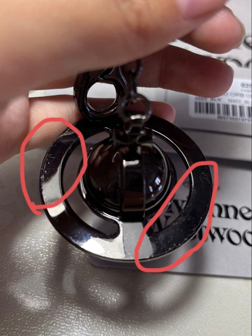 Vivienne Westwood ラウンドオーブキーホルダー　3D ORB