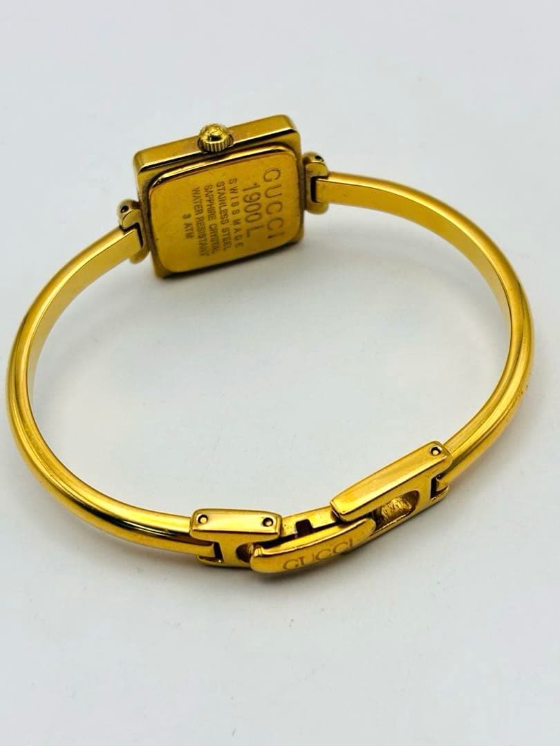 GUCCI 1900Lシリーズ　バングルウォッチ　不動
