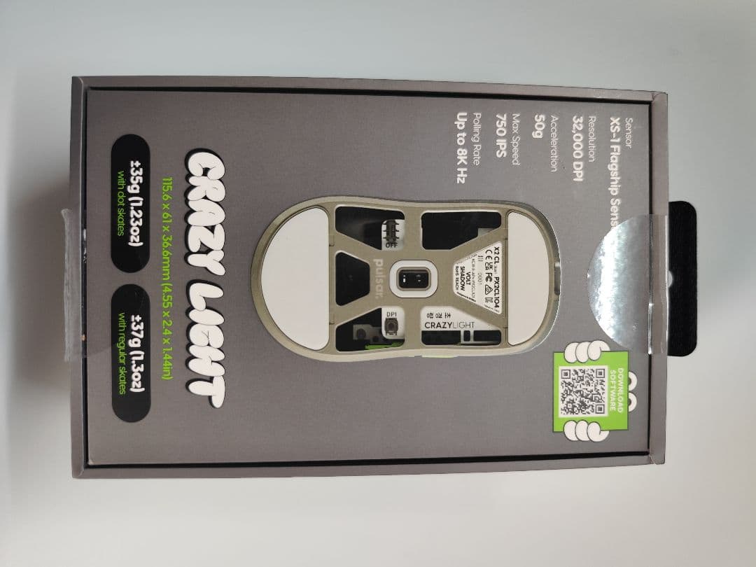 Pulsar X2 CRAZY LIGHT ゲーミングマウス ミニ