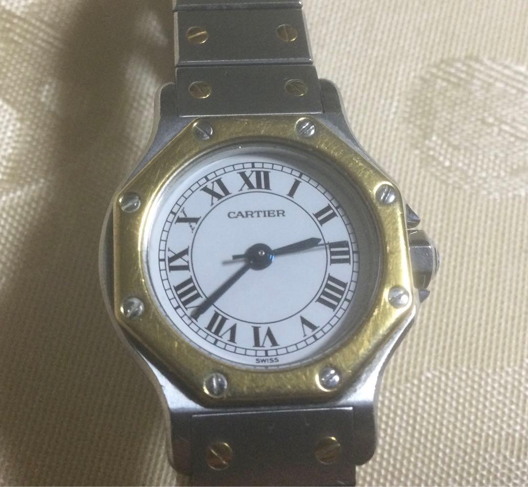 カルティエ　サントスオクタゴン　腕時計　レディース 自動巻き
