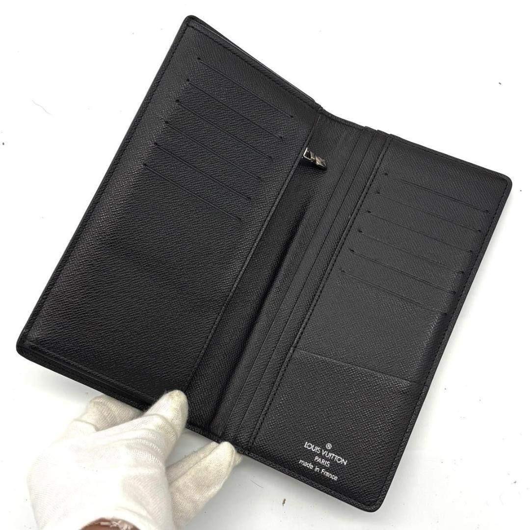 ルイヴィトン ダミエグラフィット ポルトフォイユ ブラザ 二つ折り 長財布 黒