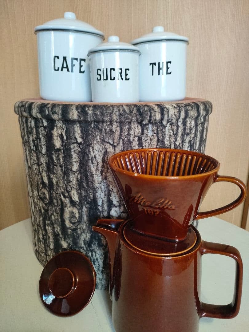 ●Melitta102 陶器メリタポットセット ●アクシス キャニスター