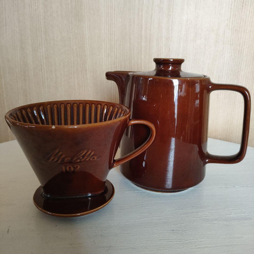 ●Melitta102 陶器メリタポットセット ●アクシス キャニスター