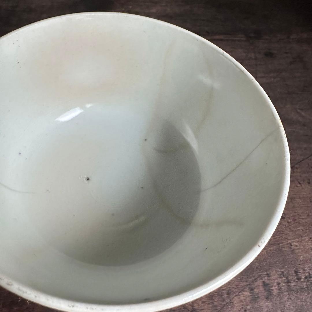 【希少珍品】中国美術　茶碗　在印　景徳鎮　成化年製　白磁　赤絵　色絵　粉彩　龍図