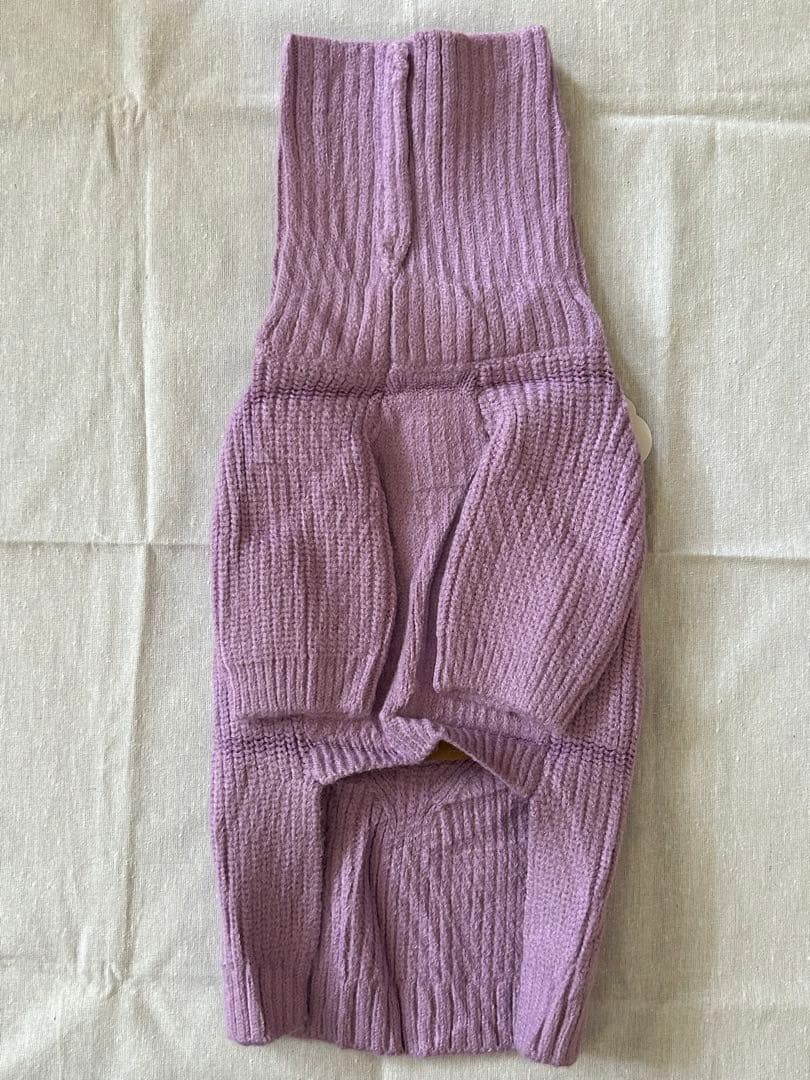 QUEENMORE 犬服 ドッグウェア セーター 小型犬用 紫 Sサイズ