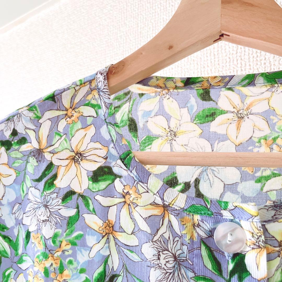 ワコール グランダー レディース 半袖 パジャマ ロングパンツ ブルー L 新品