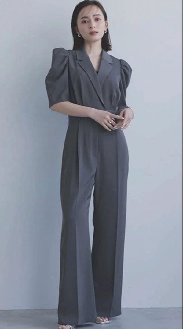 anuans アニュアンス　大人気完売　テーラードオールインワン