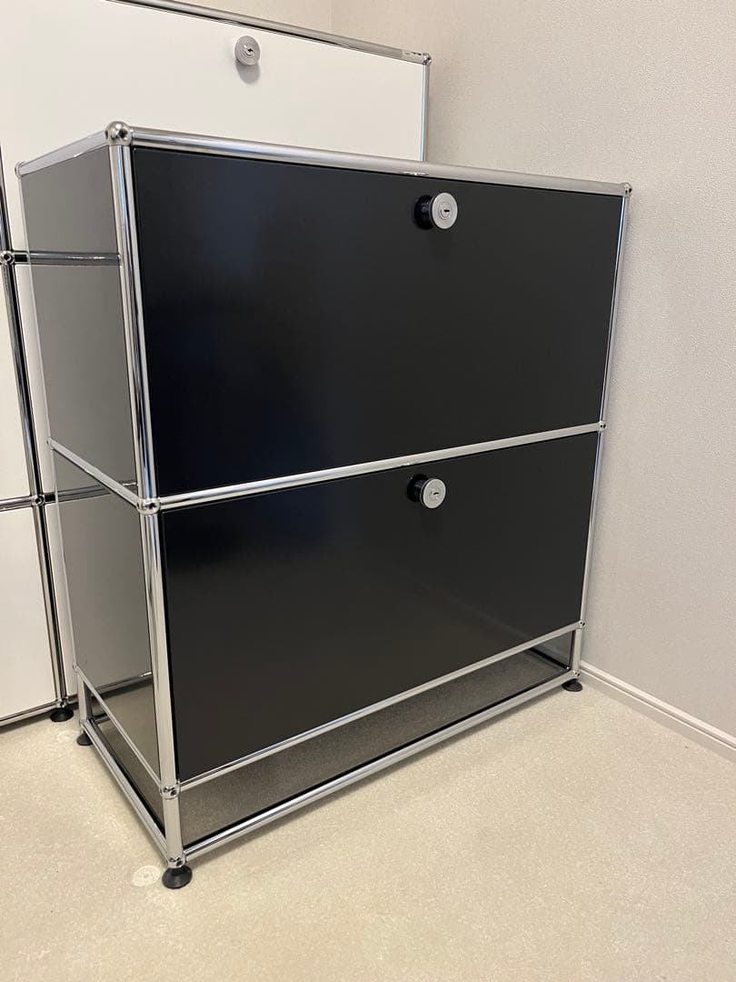 USMハラー キャビネット サイドボード グラファイトブラック