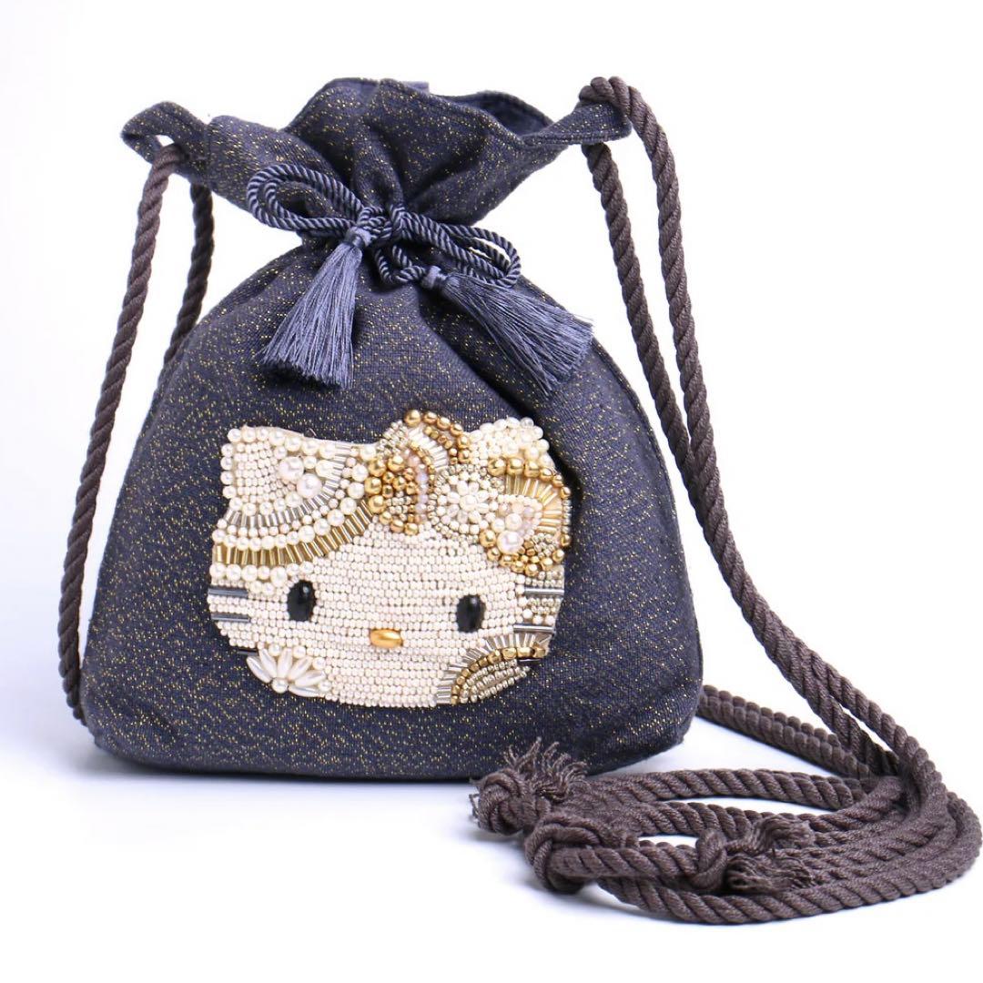 ハローキティ　巾着バッグ　MAY GLOBE