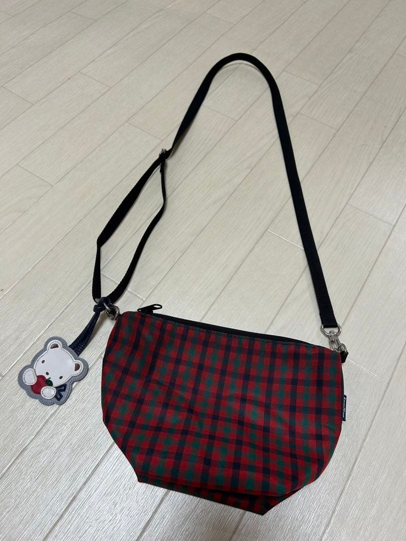 familiar 舟形ポシェット　赤