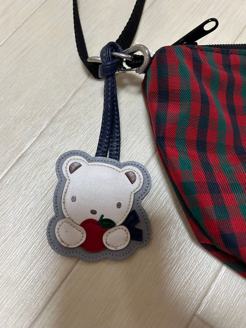 familiar 舟形ポシェット　赤