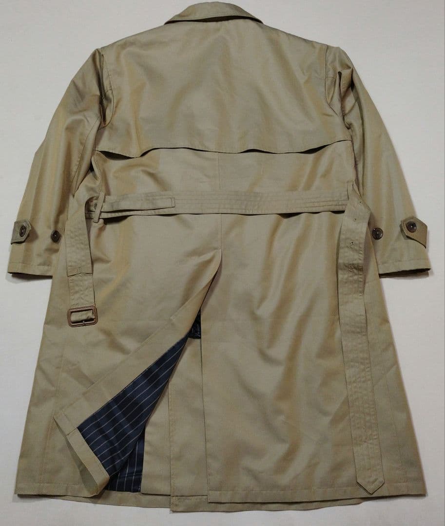 メンズビギ ユニオンステーション　コットンギャバトレンチコート　光沢ベージュ　L