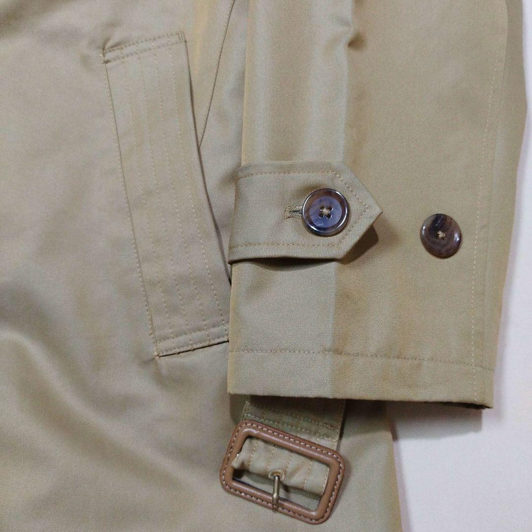 メンズビギ ユニオンステーション　コットンギャバトレンチコート　光沢ベージュ　L