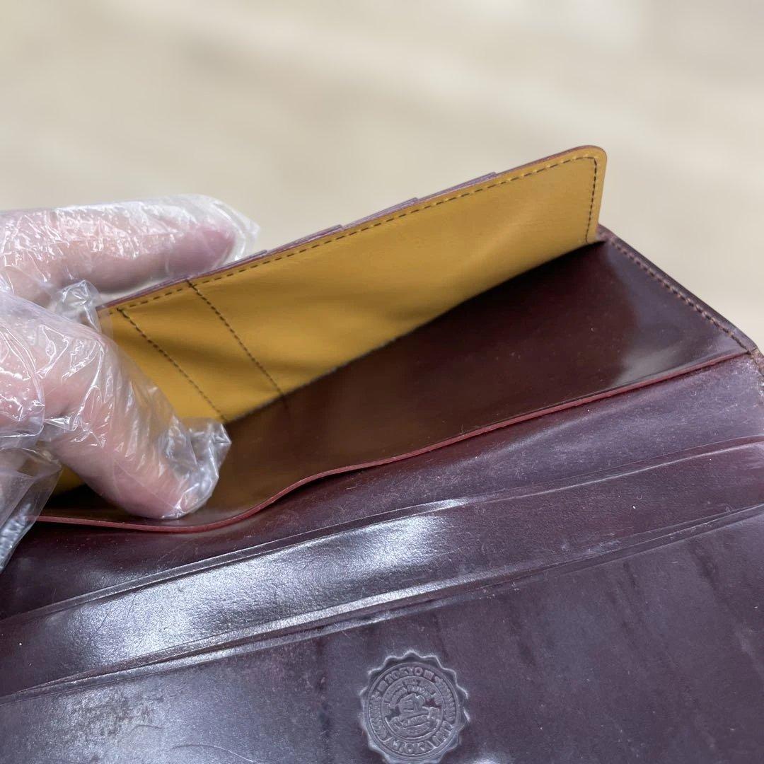 SHELL CORDOVAN シェルコードバン 2マチ無し 長財布　ganzo