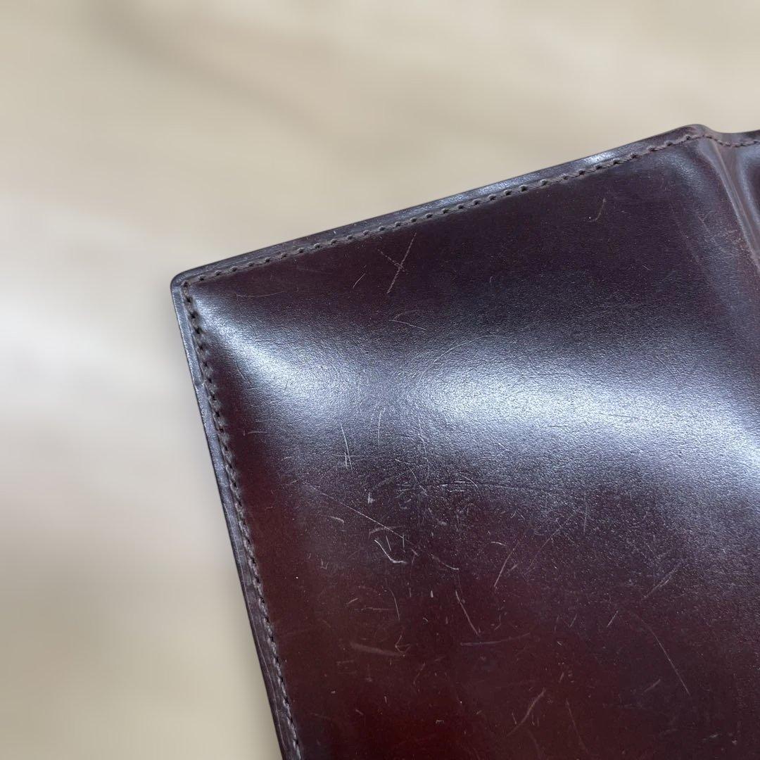 SHELL CORDOVAN シェルコードバン 2マチ無し 長財布　ganzo