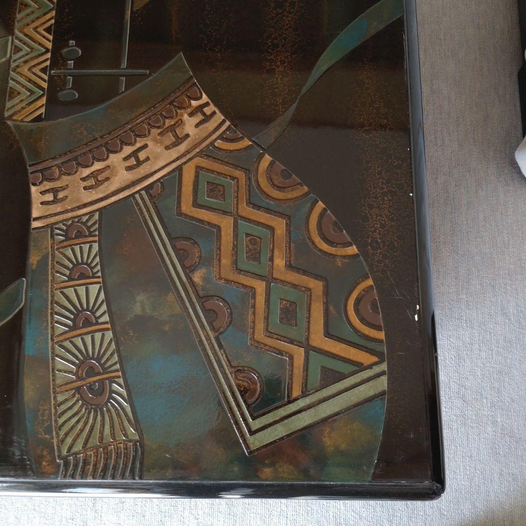 近代アートな木製テーブル　アンティーク レトロ　希少価値