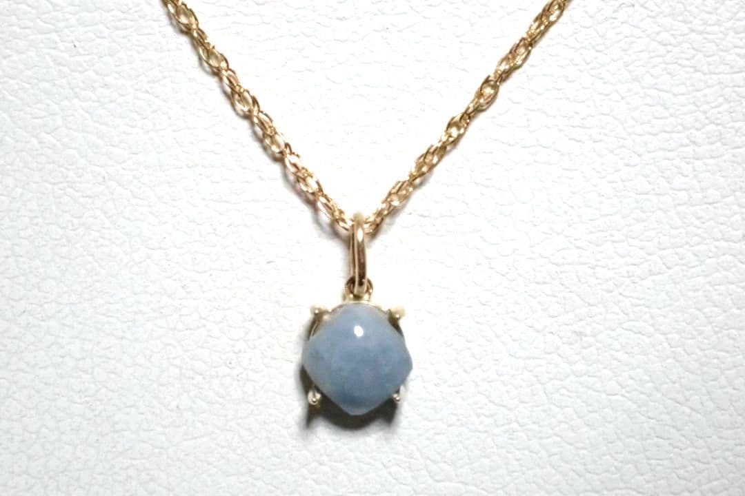 糸魚川翡翠　入コン沢　青　10金　ペントップ　④　送料無料