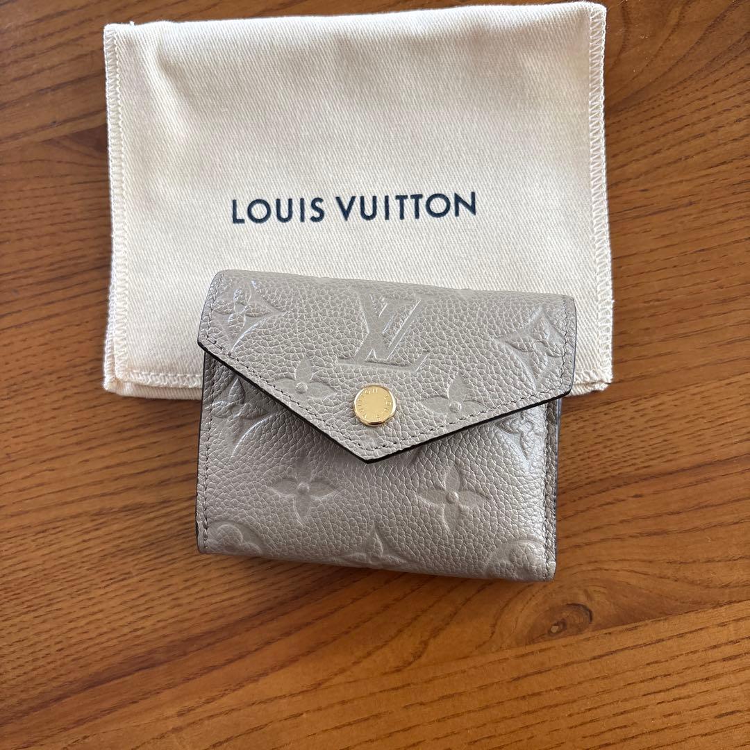Louis Vuitton グレー 三つ折り財布 保存袋付き