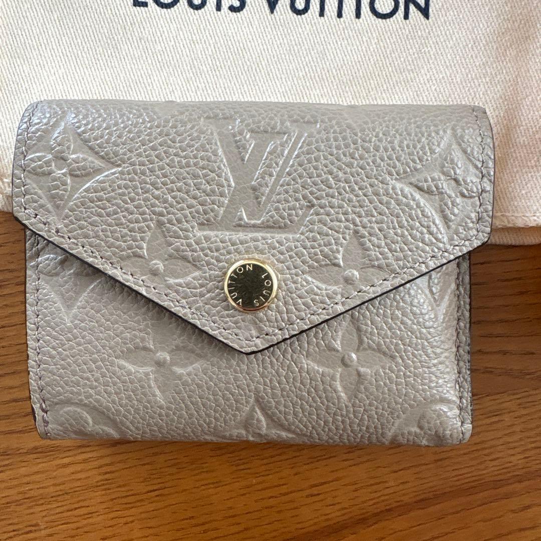 Louis Vuitton グレー 三つ折り財布 保存袋付き