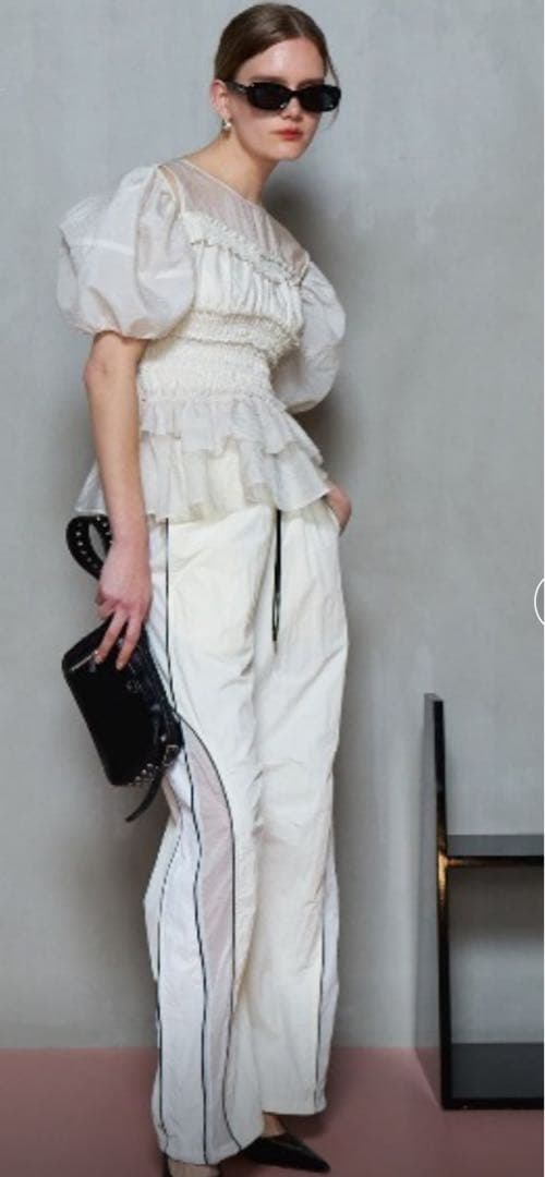 トップス 2way Sleeve Ruffle Blouse maison Special