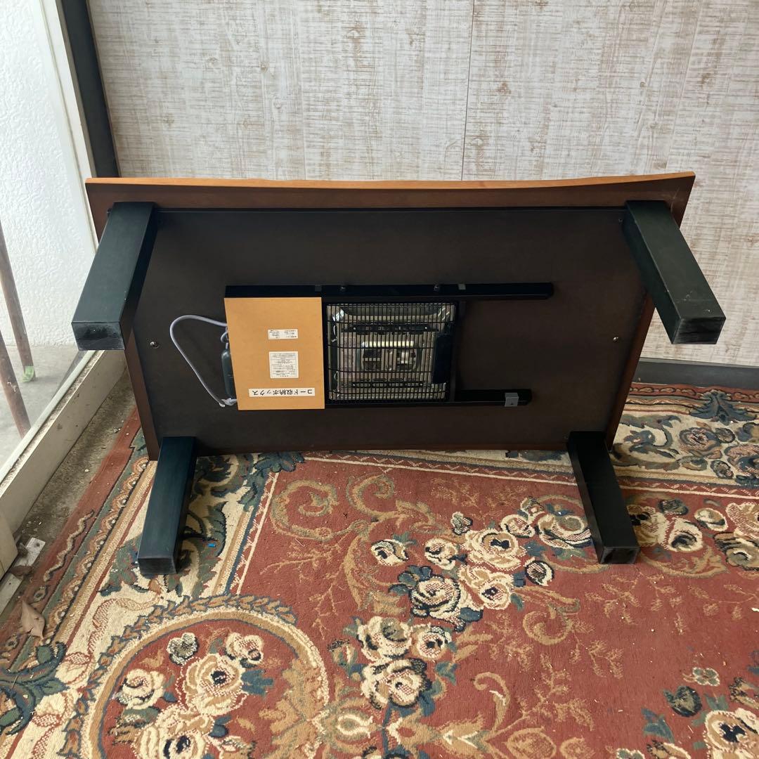 北欧レトロ 日美 木製コタツテーブル センターテーブル カフェテーブル こたつ