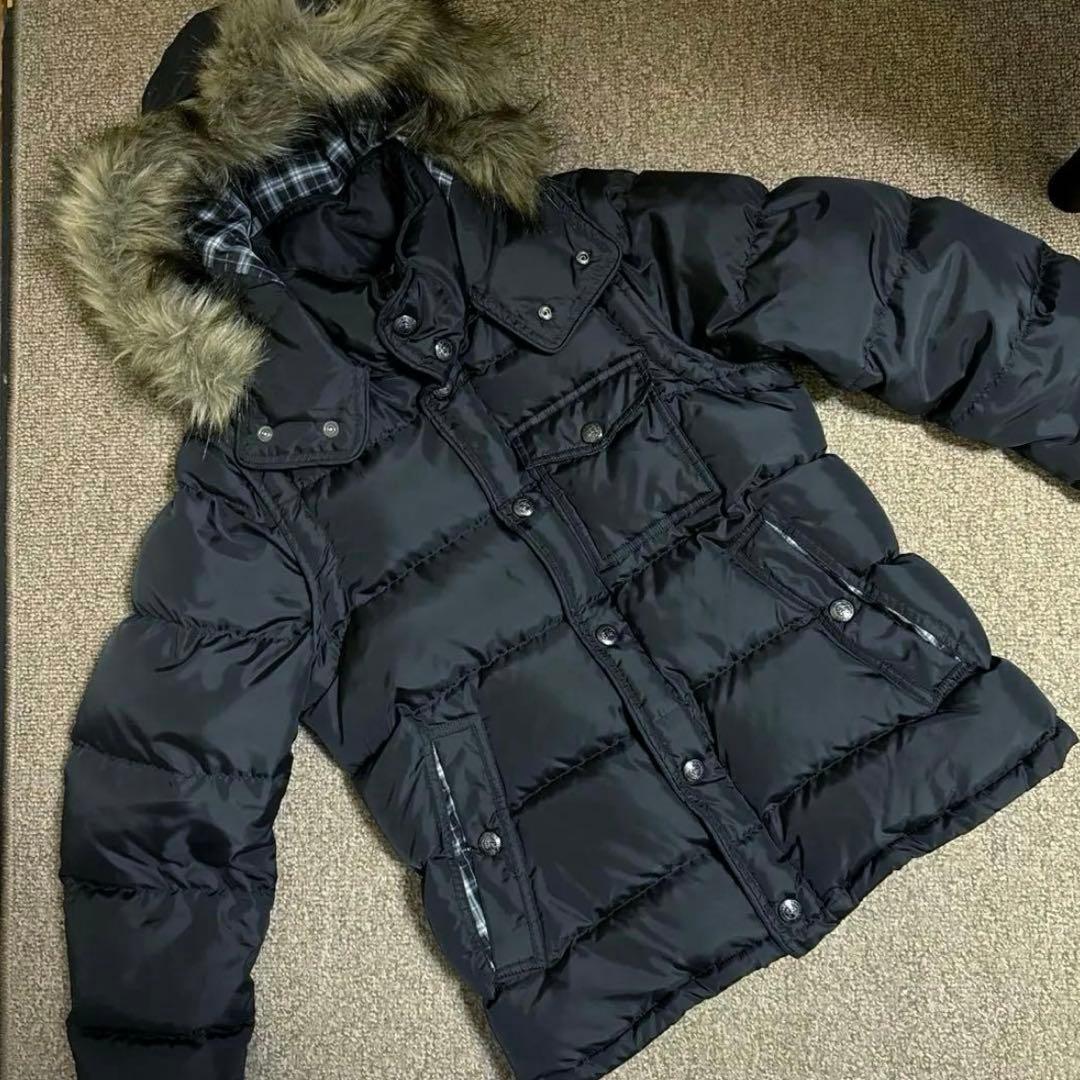 美品 バーバリー 2WAY ダウンジャケット ダウンベスト ブラック