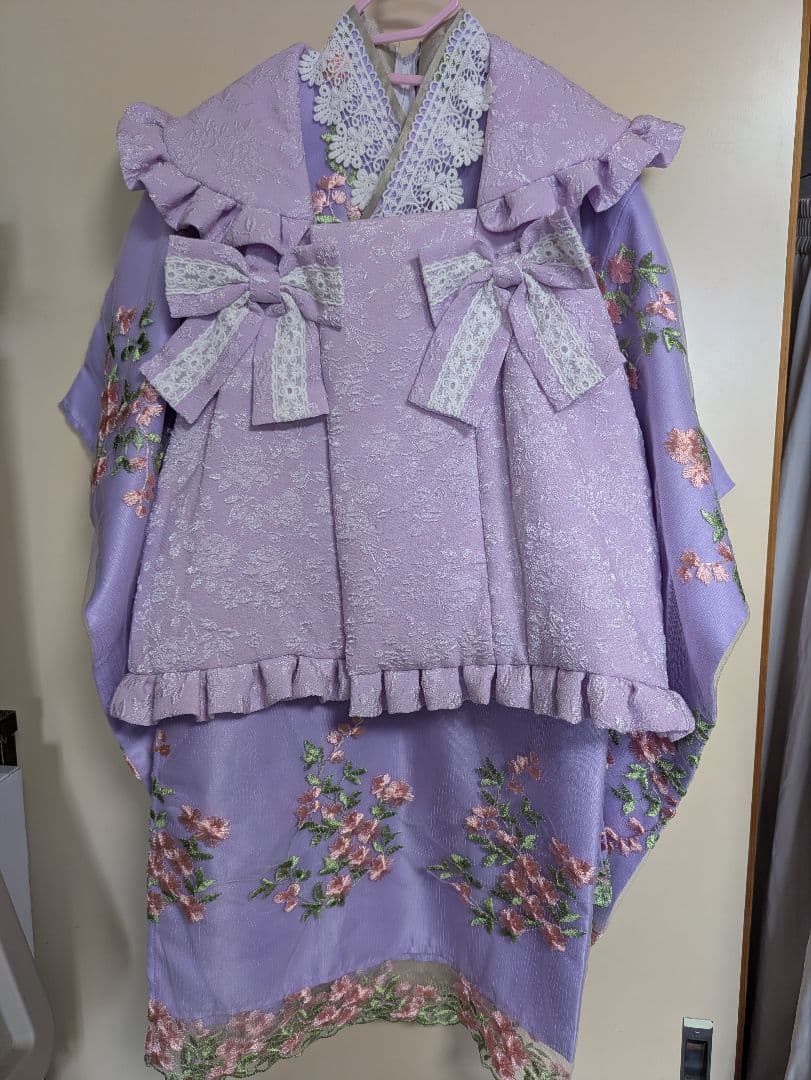 キャサリンコテージ　七五三セット(被布付き)　ファスナー付　100センチ