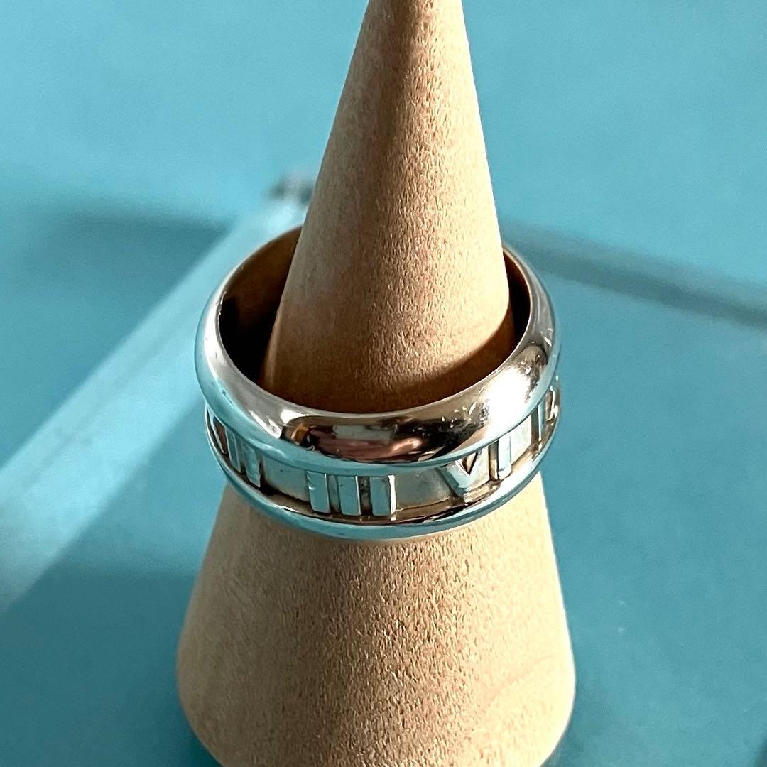 美品 TIFFANY＆CO ティファニー アトラス カーブド リング SV925