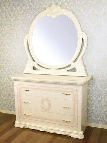 要問合せ♥️上品イタリアブランド♥️ヨーロピアン　ロココ調　ミラー　鏡　白　茶