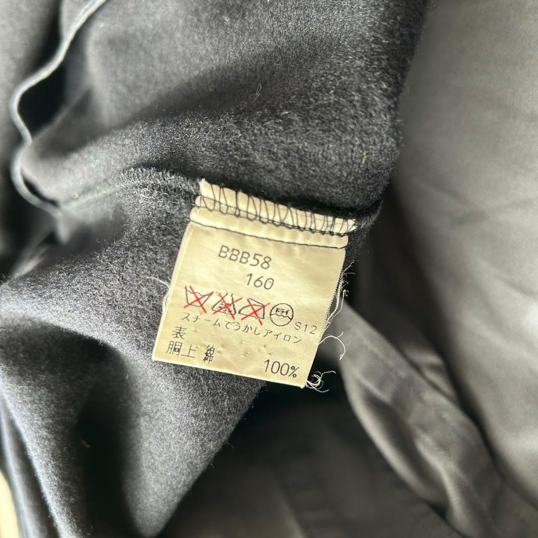 希少カラー バーバリー ステンカラーコート ライナー付 2way ネイビーグレー