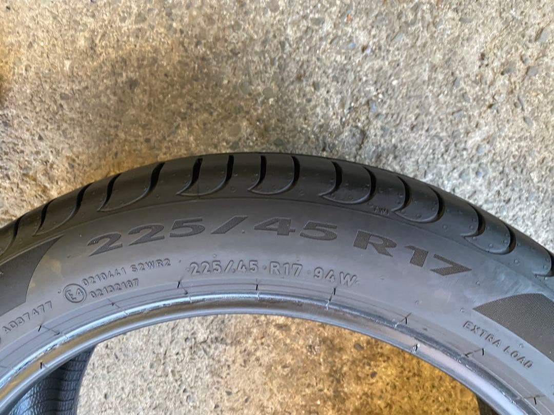 PIRELLI POWERGY 225/45/17 2本セット2024年製送料込