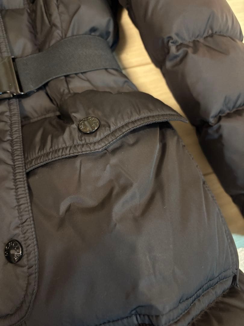 モンクレール　khloe クロエ　リアルファーダウン サイズ0 ブラック