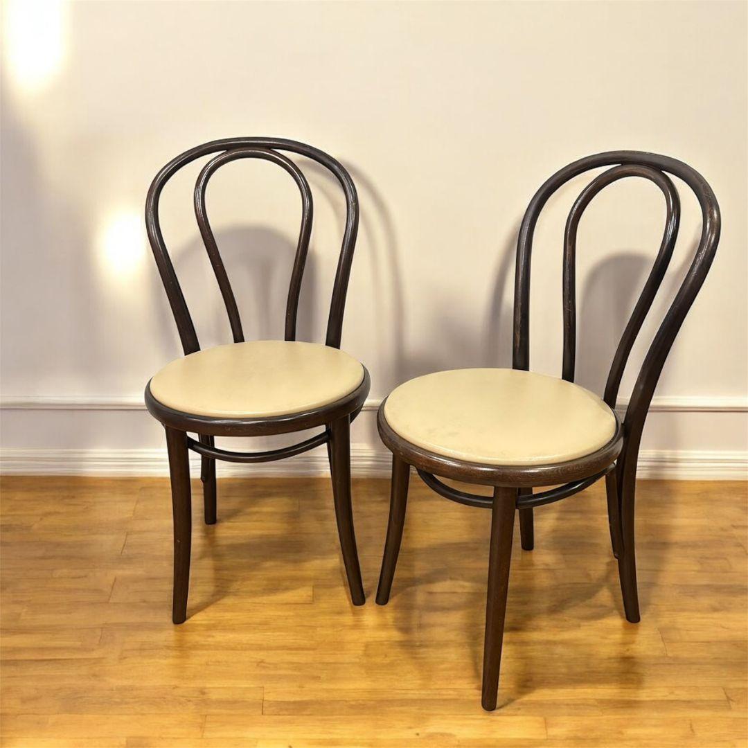 【名作曲げ木チェア✨】チェコ製ベントウッド 2脚セット ナチュラルモダン