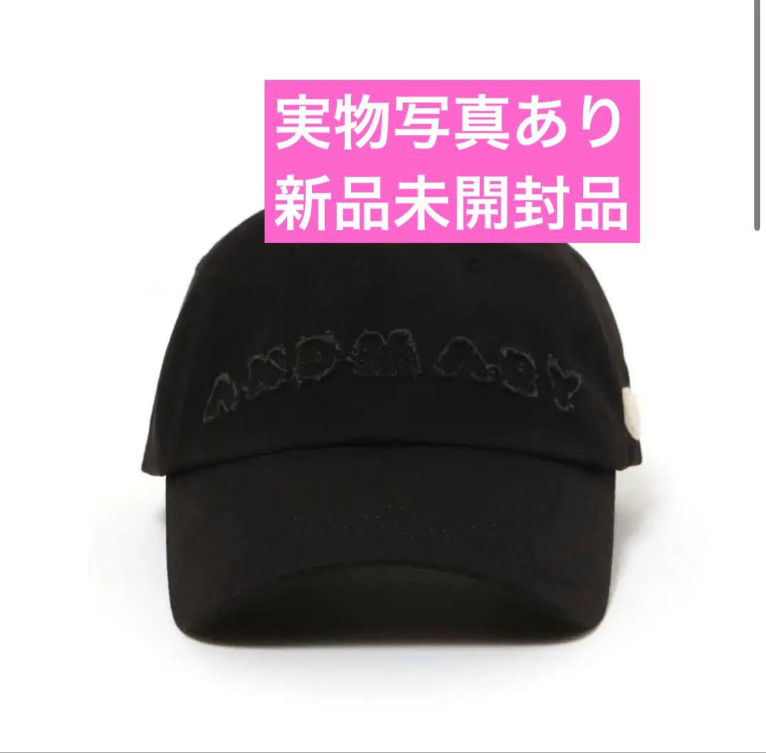 帽子 Mary logo cap andmary black
