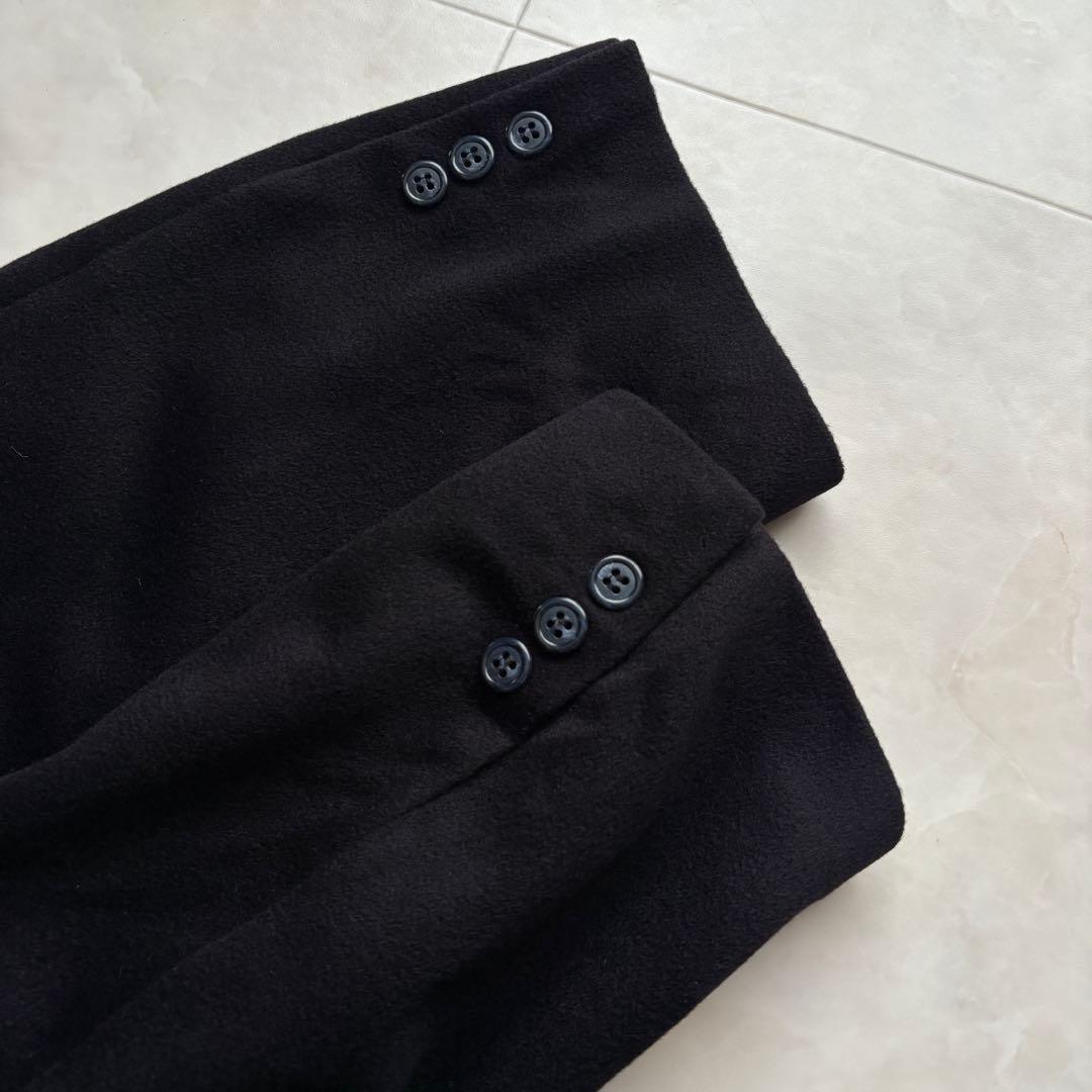 上質✨Oriental カシミヤチェスターロングコート 濃紺 メンズXL相当