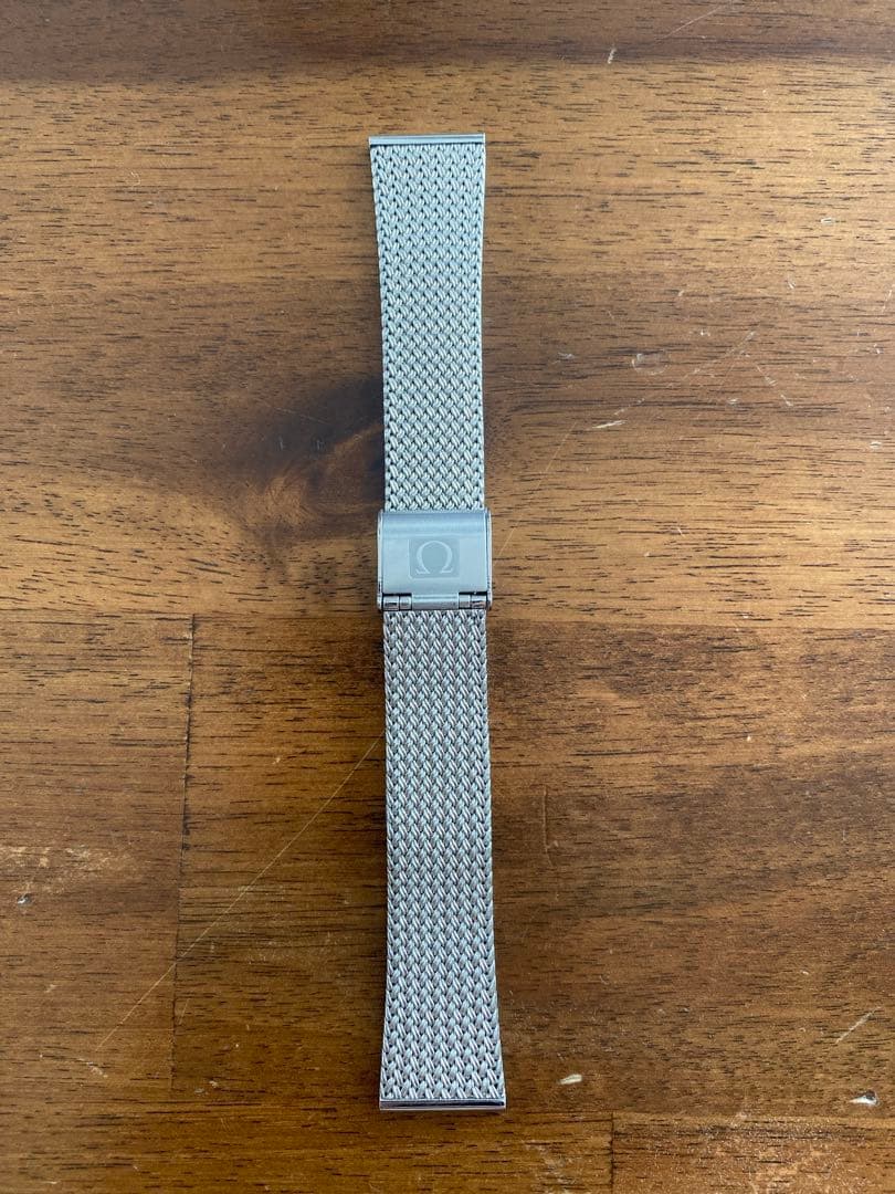 オメガ ステンレススチール メッシュベルト 18mm