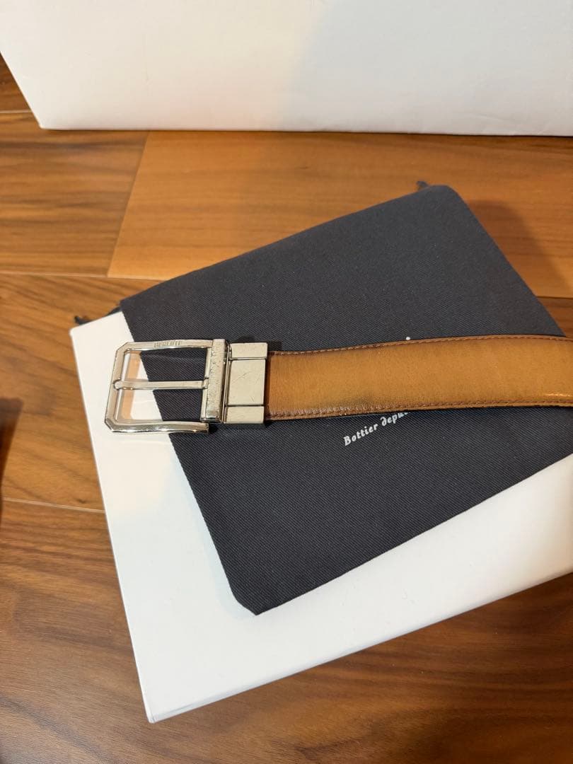 定価15万ベルルッティBERLUTIカリグラフィーリバーシブルベルト85