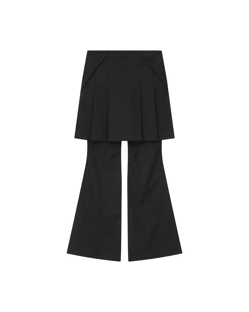 スカート misekiseoul Pleats midi skirt pants SET