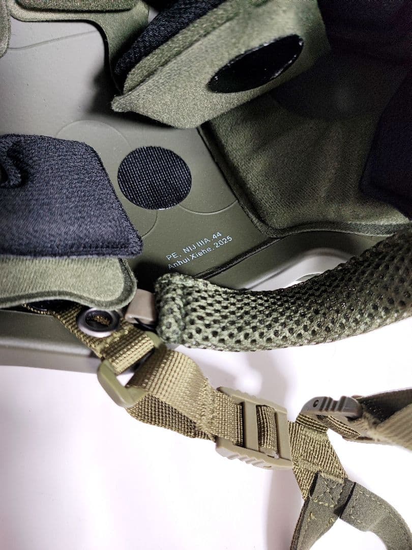 NIJ IIIA レベル3A 防弾ヘルメット OD 55～62cm 新品未使用