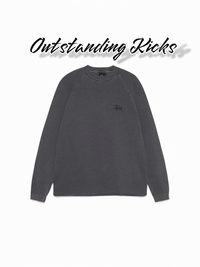 トップス Stussy Basic Stussy Thermal Washed Black