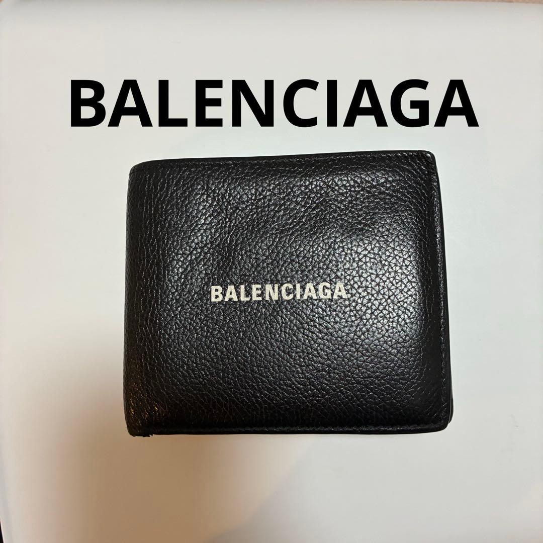 BALENCIAGA ロゴ 財布 2つ折り レザー